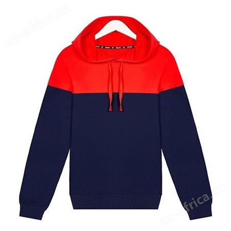 300G秋季毛圈套头撞色卫衣男长袖文化衫广告工作服装定制印logo