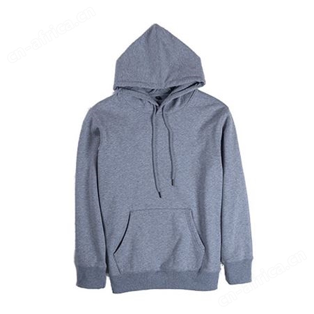 410g超柔加绒卫衣男连帽套头纯色外套工作服可定制印花