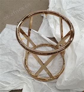 北欧不锈钢茶几 电视柜组合式轻奢/现代简约小户型不锈钢茶几桌