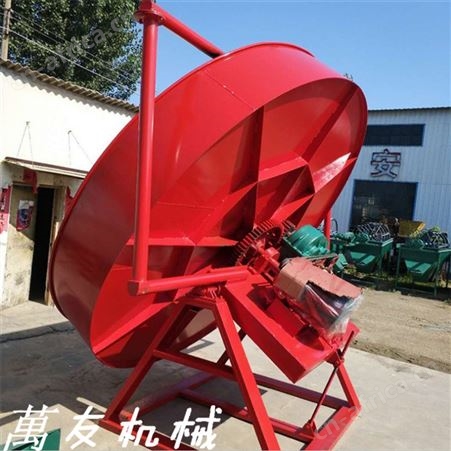 萬友猪粪鸡粪有机肥圆盘造粒机盘式颗粒机成球率高卖相好