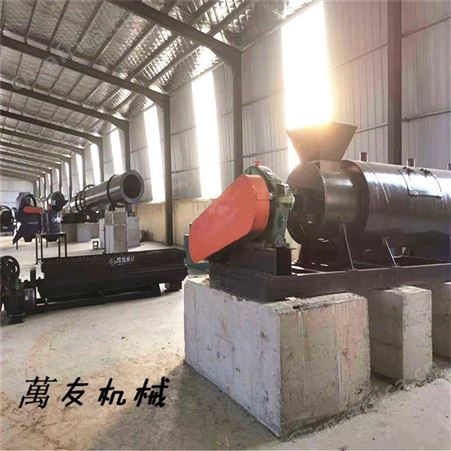 大型有机肥生产线客户现场 年产一万吨猪粪造粒设备 时产20吨的有机肥用什么设备