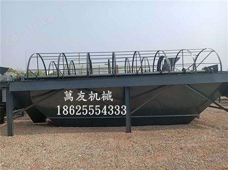 萬友有机肥滚筒筛分机肥料震动筛料机颗粒筛选机设备