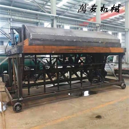 萬友鸡粪槽式翻堆机5米宽4道槽多槽翻堆一台设备