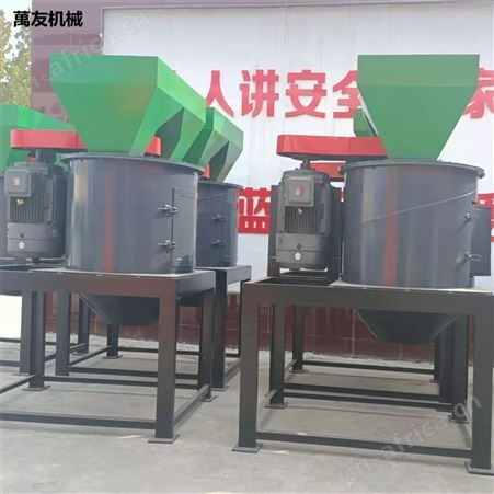萬友发酵羊粪粉碎机牛粪鸡粪有机肥粉碎设备新型多刀片力粉碎细