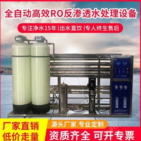 吉林食品加工ro反渗透纯水处理设备过滤水处理设备