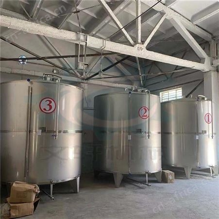 10吨果酒葡萄酒发酵罐 文轩洗洁精搅拌罐 控温罐