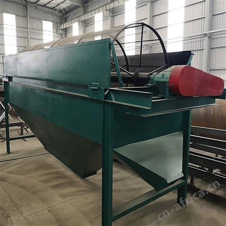 粉状肥料滚筒筛分机 有机肥圆筒回转筛选机设备噪音低运行平稳