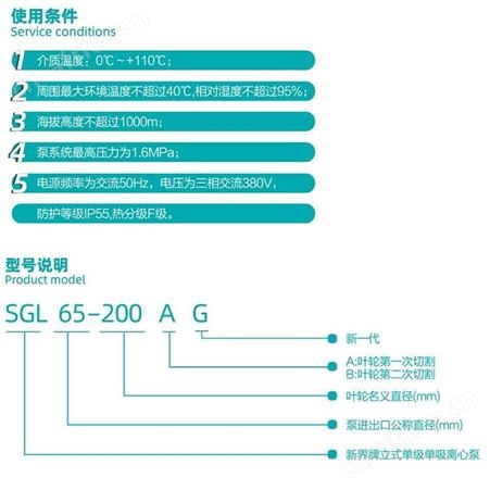 75kw大流量管道泵新界SGL350-250AG立式单级离心泵工业商用循环泵