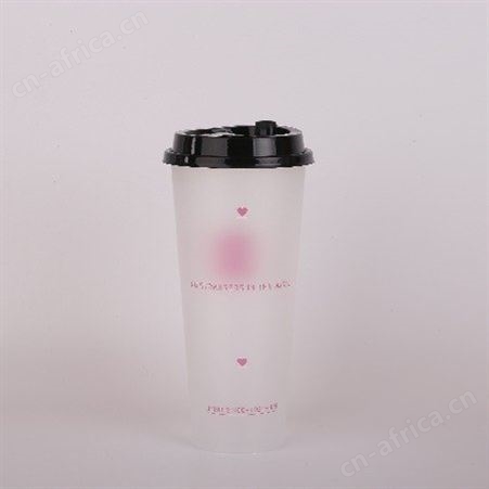 一次性塑料杯果汁饮料奶茶pp塑料杯可定制logo 意点森昂