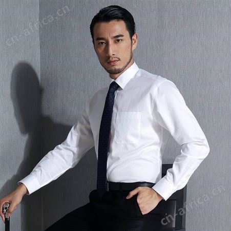 商务男士衬衫定制 衬衣定制 展销会工装定做logo 欧美职业衬衫商务正装