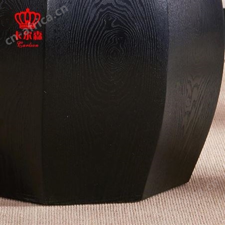 卡尔森苏州家具厂新中式禅意实木鼓凳客厅会客圆茶凳鼓墩家具定制