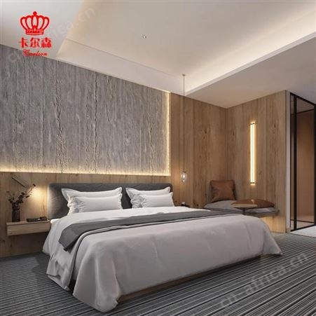 苏州卡尔森厂家批发实木酒店家具-床宾馆全套家具床头柜木饰面门定制酒店家具