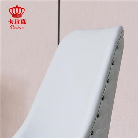 卡尔森苏州家具厂轻奢铁艺餐椅椅子家用简约靠背椅售楼处洽谈处桌椅餐厅家具定制