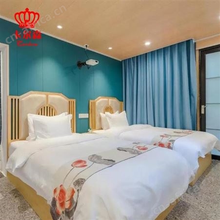 卡尔森苏州酒店家具生产厂家快捷连锁酒店标间全套家具宾馆客房床工程家具定制