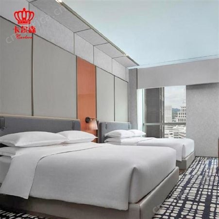 苏州商务酒店家具-休闲酒店家具双人床衣柜定制-卡尔森家具定制工厂