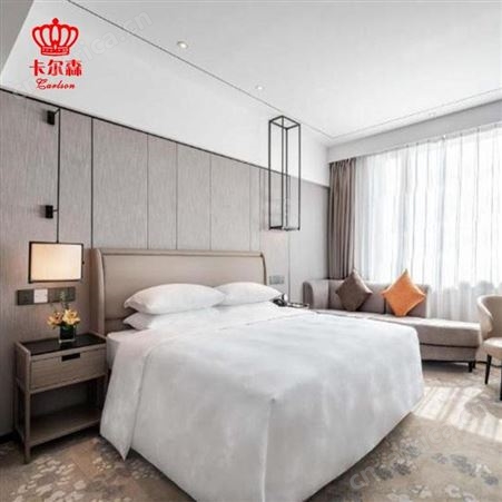 苏州卡尔森酒店家具-酒店家具标准床-双人床公寓宾馆客房订制