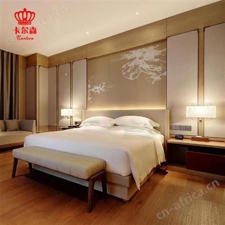 苏州卡尔森酒店家具定制精品酒店家具民宿实木床床头柜酒店家具工厂