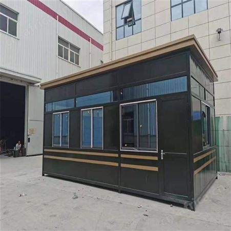 保安亭户外岗亭 真石漆欧式艺术岗亭 钢结构小区门卫治安收费值班室 西安同创岗亭厂家 西安岗亭厂家