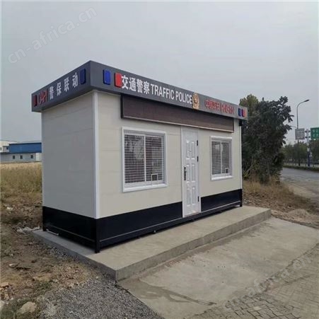 西安同创钢结构岗亭 保安门卫站岗形象岗亭 可定制量大从优 直销生产厂家 景区艺术真石漆雕花板岗亭