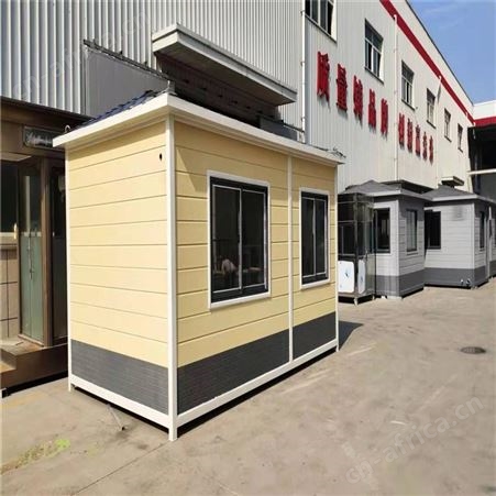 不锈钢值班岗亭定制 成品岗亭批发 岗亭生产厂家 金属雕花板移动岗亭 西安同创岗亭制造商