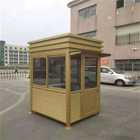 西安同创钢结构岗亭 保安门卫站岗形象岗亭 可定制量大从优 直销生产厂家 景区艺术真石漆雕花板岗亭