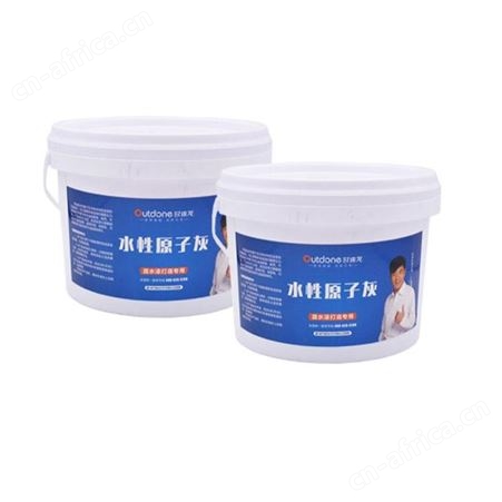 欧迪龙水性原子灰5kg*4桶/件云南昆明木器家装墙面装修修复防水防潮坚固