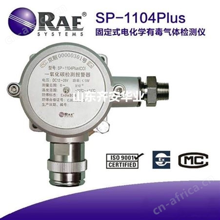 RAE SP-1104Plus氢气浓度检测报警器H2传感器C03-0981-100