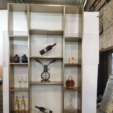 不锈钢钛金展示柜 玫瑰金镜面不锈钢展示架 厂家定制生产 全国送货