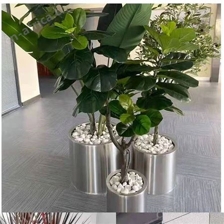 不锈钢花箱生产厂家 花盆厂 花箱厂不锈钢花柱 酒店办公室定制花箱