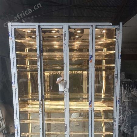 酒庄酒柜酒架设计安装 东莞酒店黑钛不锈钢酒柜