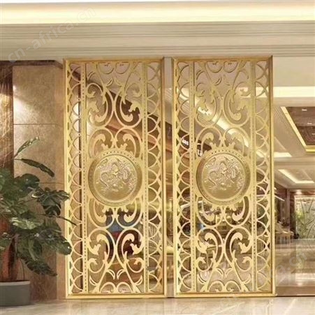 定制不锈钢玄关 杭州客厅不锈钢屏风隔断
