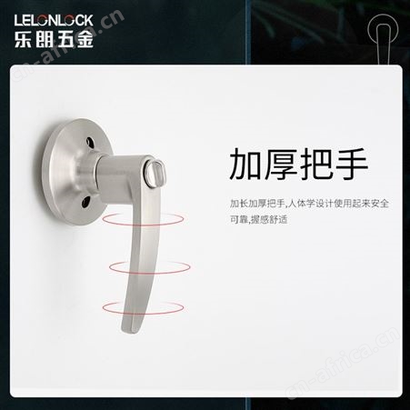 乐朗680SS三杆锁室内门执手锁通道门把手锁坚固耐用门用