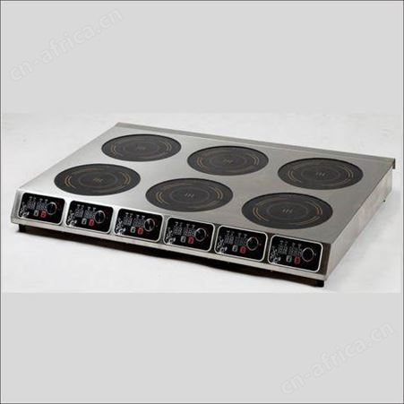 商用大功率3.5KW六头煲仔电磁炉3500W六眼锡纸花甲麻辣烫电磁炉