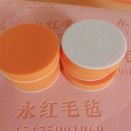 圆柱形毛毡抛光轮 木制品用毛线轮 高密度海绵轮