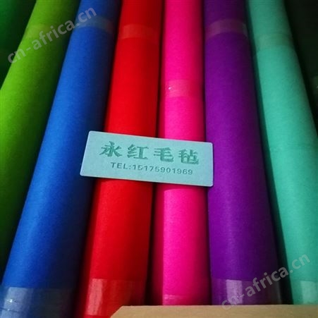 针刺化纤毡 彩色背胶毛毡垫 家具保护垫