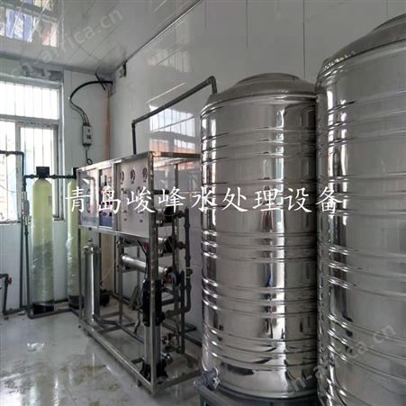 峻峰每小时3吨纯净水设备设计方案 现货反渗透过滤设备 纯水定制