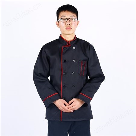 厨师工作服学校酒店西餐厅食堂后厨长袖衣服厨师长短袖厨师服批发