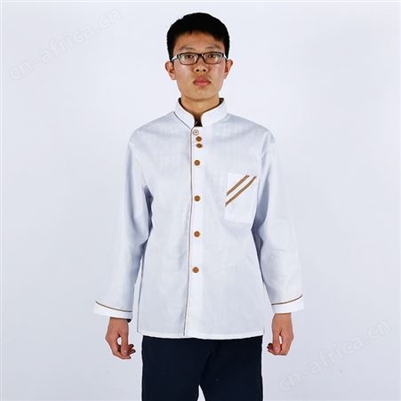 厨师工作服学校酒店西餐厅食堂后厨长袖衣服厨师长短袖厨师服批发