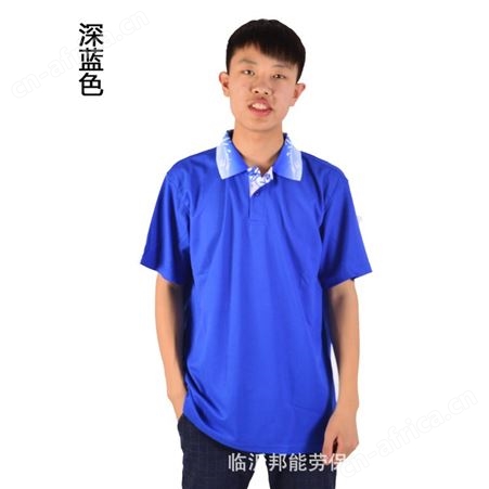 现货批发 中国风广告衫定制 翻领男式T恤 空白文化衫定制logo印字
