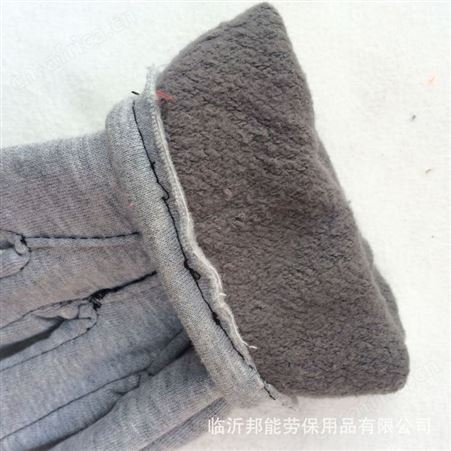 绒布手套加棉手套保暖加厚三线绒布手套隔热耐磨机械工地汽修手套