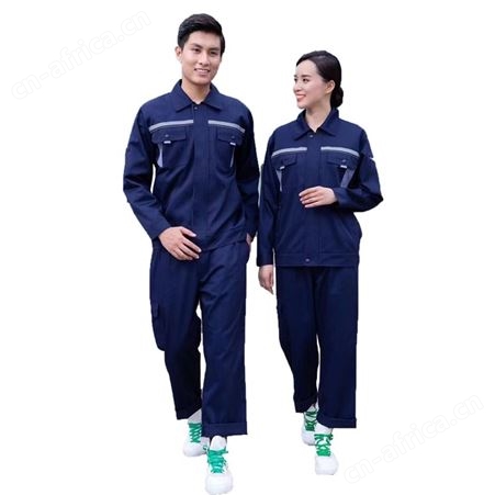 秋冬长袖反光条工作服劳保服工装厂服印字汽修车间工衣印logo刺绣