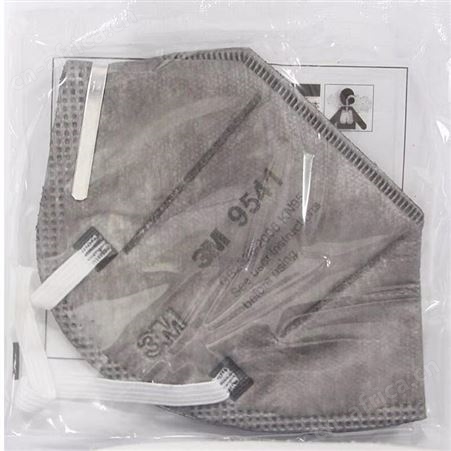 3M9541活性炭口罩KN95耳戴式头戴式9542防异味防护雾霾装修饰口罩