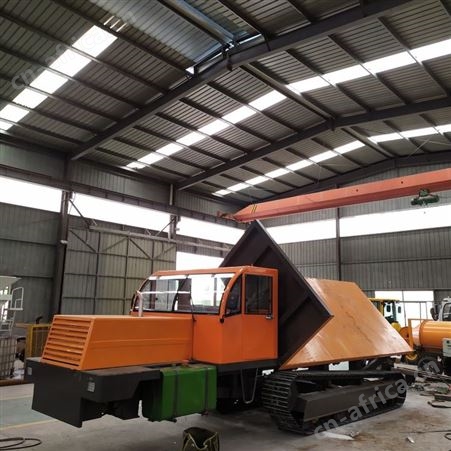 建筑工程砂石爬山虎 载重5吨工程履带翻斗车 农用机械汽油运输车