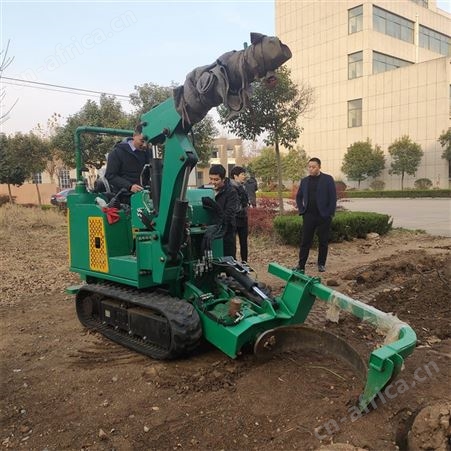 园林汽油大马力起树机 果树行起苗移树神器 定做海棠树土球移栽机