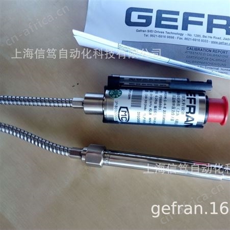 GEFRAN压力变送器F068801杰佛伦高温熔体压力传感器ME1-6-H-P05M-1-4-E 2130X000X0C