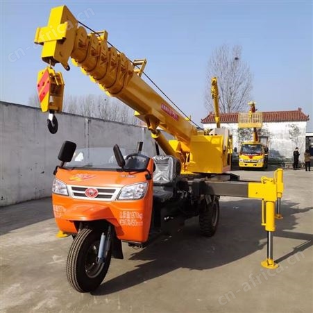 小型农用三轮吊 创佳 5吨五征底盘改装三轮吊车  操作简单