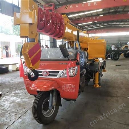 楼板钢筋上梁用3吨5吨小型三轮吊车 创佳 农村建筑液压农用起重机