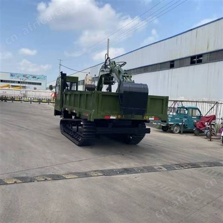 小型全地形5吨履带随车挖 创佳 农用工程履带装卸一体运输车