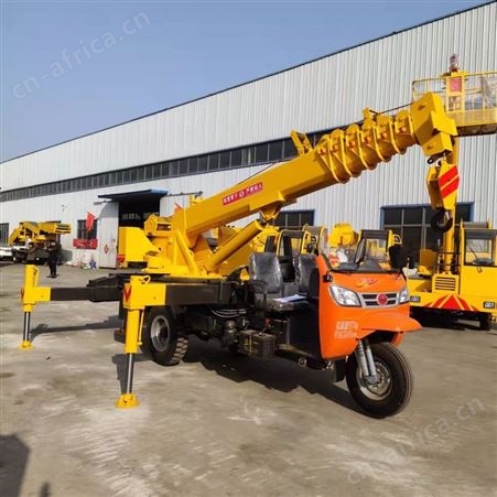 楼板钢筋上梁用3吨5吨小型三轮吊车 创佳 农村建筑液压农用起重机