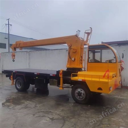 6吨10吨四不像随车吊创佳 四驱起重运输车 液压小型农用建筑吊机